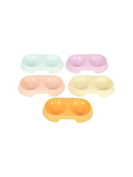 Миска для животных двойная, 23*11,5*3,8 см