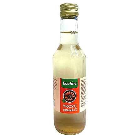 Уксус рисовый 6 % «Ecoline» new фас.0,25  л