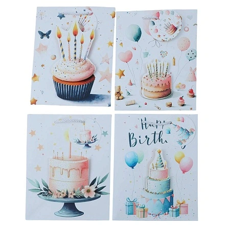 Пакет подарочный "Sweet birthday", Fun Party, 18*23*10 см (MO-445)