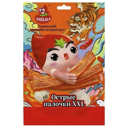 Снеки пшен. со вк. «Хунаньский ароматно-острый вкус» форма «Палочки XXL», 40 г