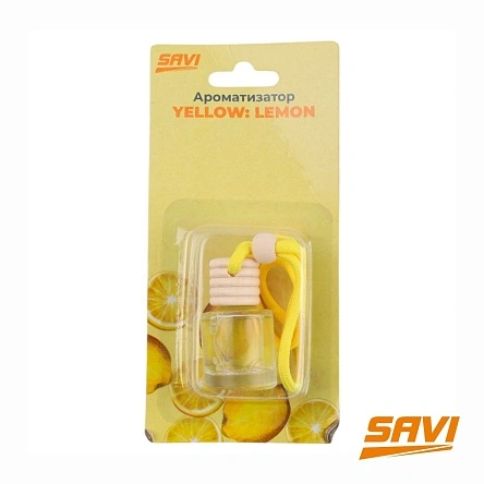 Ароматизатор в авто, бутылочка, 8 мл, Yellow: Lemon