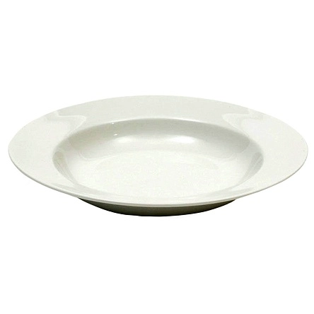 Тарелка керамическая глубокая, d=8,5", h=3,5 см, цвет белый (PL-504)
