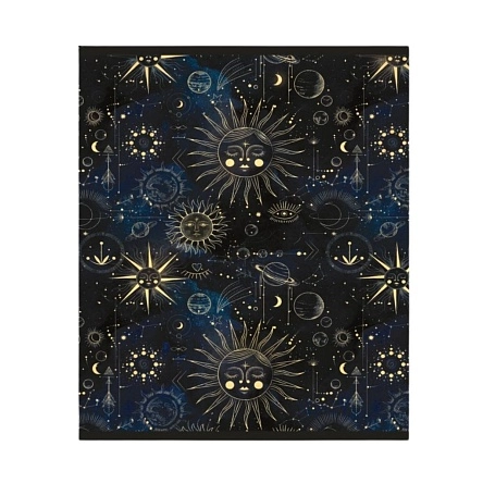 Тетрадь общая (скоба), ф.170х205мм, клетка, 48л., 4+0,  Глиттерный лак
 серия Stars,moon,sky