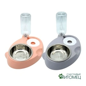 Миска для животных с поилкой, 29,5*20*5,5 см (ML-2088)
