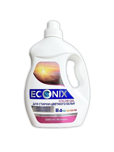 СМС жидкое для стирки белья "ECONIX COLOR"/"ECONIX UNIVERSAL" Gel, 2л