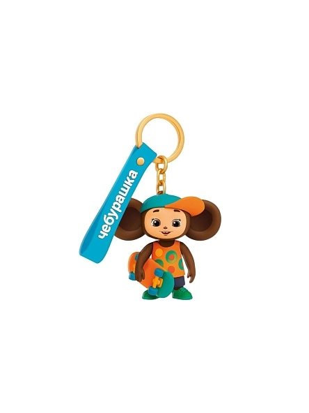 Брелок с ремешком Чебурашка, микс