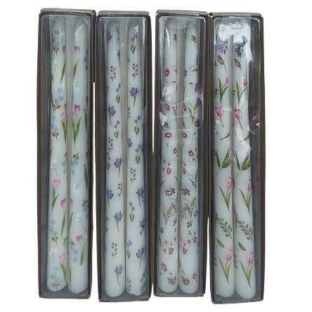 Набор свечей "Flowers", 2шт., 24,5*2 см (ML-2724)