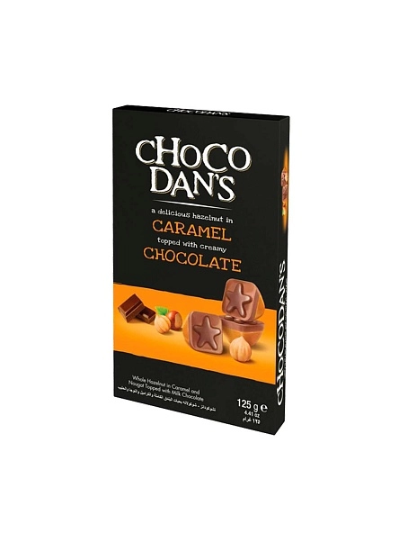 Конфеты с фундуком, карамелью и нугой CHOCODAN`S 125г