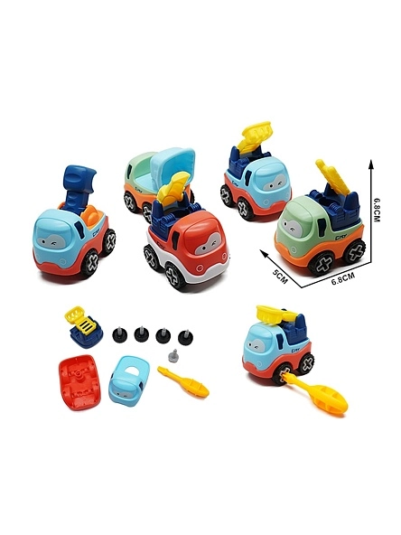 Разборная машинка-конструктор с игрушечной отверткой, в ассорт., для детей старше 3х лет (пластик)