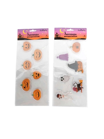 Гирлянда декоративная LED "Весёлый микс", 6 элементов (PK1300)