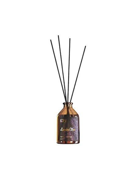 Ароматический диффузор ION  в стеклянном флаконе с фибровыми палочками, 50мл, микс