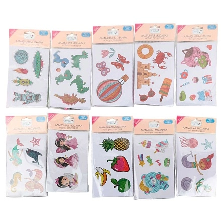 Набор стикеров с алмазной мозаикой, 18*11 см