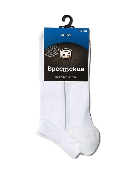 Носки муж. ACTIVE 006 р.27, ультрокорот. белый