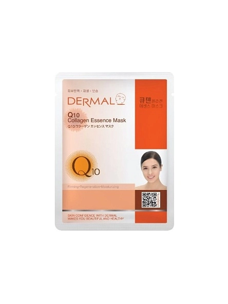 Маска для лица с коэнзином Q10 и коллагеном, Q10 Collagen Essence Mask 23 гр