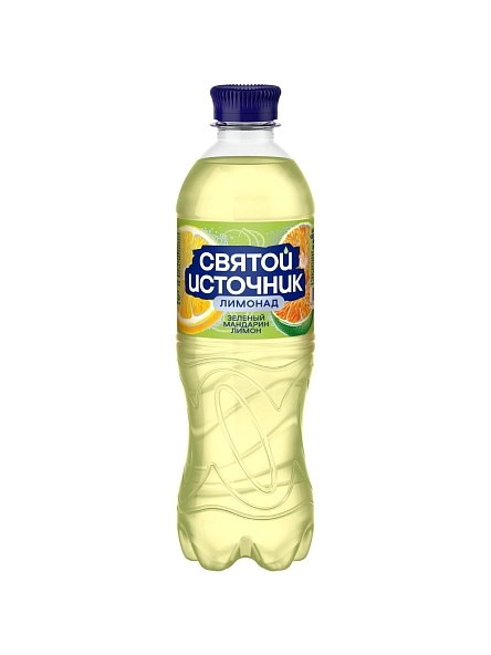 Напиток безалког. «Святой Источник» со вкус. мандар. и лим., сильногаз. 0.50л ПЭТ