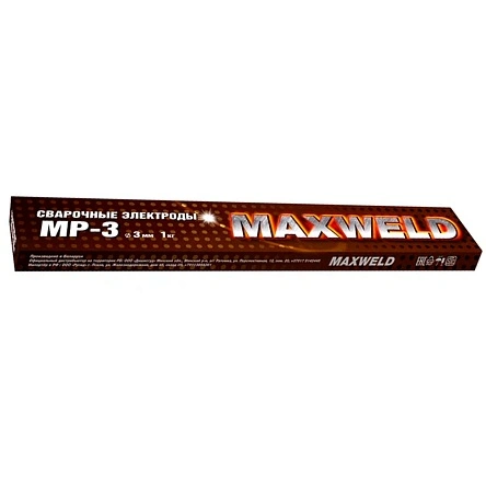 Электроды MAXWELD сталь МР-3 3ММ,1КГ