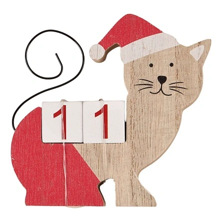 Украшение декоративное Снежный вальс "Cat", 12,5*2,5*11 см (QTDD-018)
