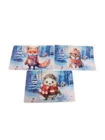 Салфетка сервировочная "Зверята в лесу", 28*43 см