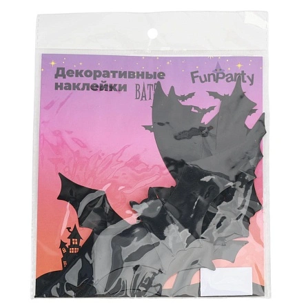 Наклейки декоративные "Bats", Fun Party, 12 шт (PD1270)