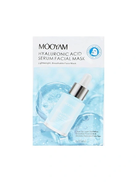 MOOYAM Маска для лица тканевая (гиалуроновая кислота) арт. KRE0312005-3