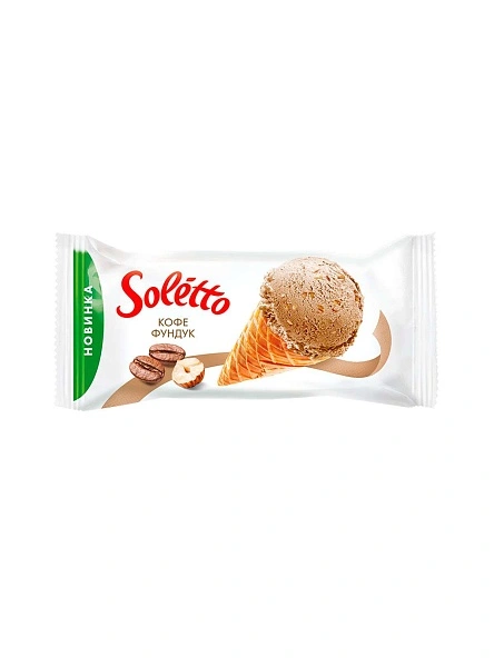 Десерт заморож. SOLETTO КОФЕ ФУНДУК, 75 г