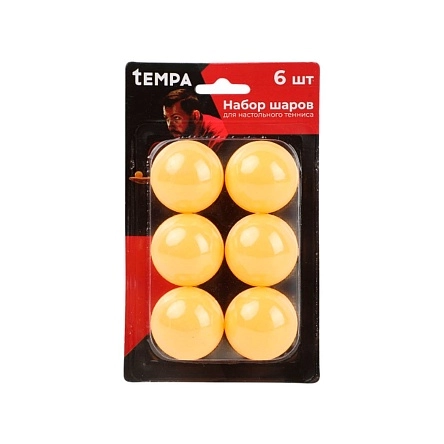 Набор шаров для настольного тенниса, 40 мм, 6 шт