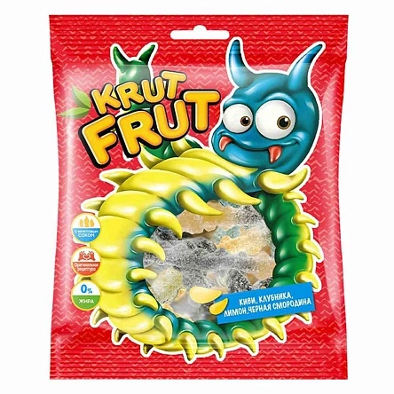 Жеват. марм. "Krut Frut" Сороконожки с витам., 70г