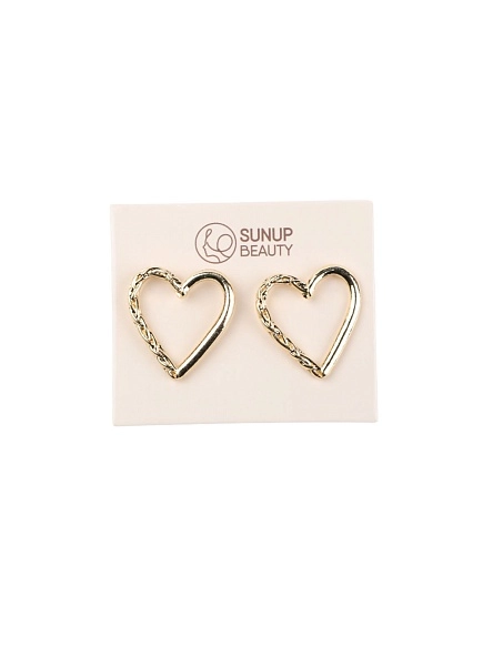 Серьги "Hearts", 2,7*2,5 см (PZ118)