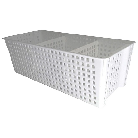 Органайзер "Лофт" прямоугольный с перегородками 3л 297х130х96 (белый)