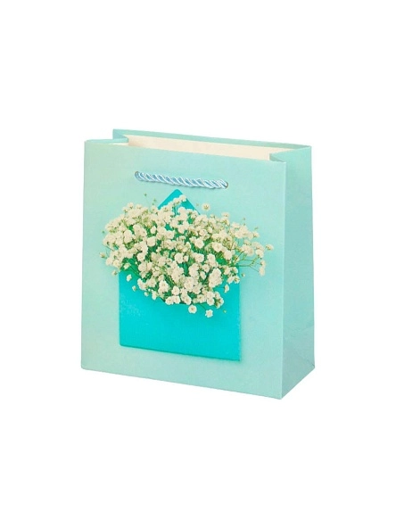 Пакет подарочный "Письмо", 15*14*6 см