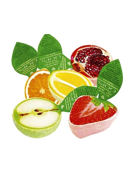 Шипучая фигурка "OOPS" фрукты ассорти (шоу-бокс 16 шт.), 85 г (РФ)