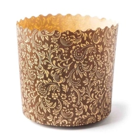 Форма бумажная д/куличей  d90xh90мм ФЛОРА