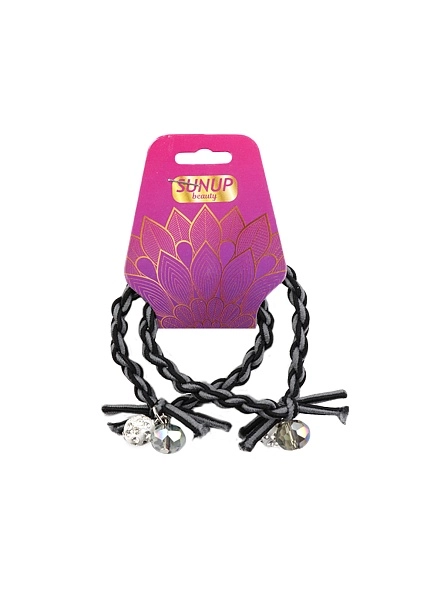 Набор резинок для волос "Бусинки", 2 шт, 5,5 см, в асс-те