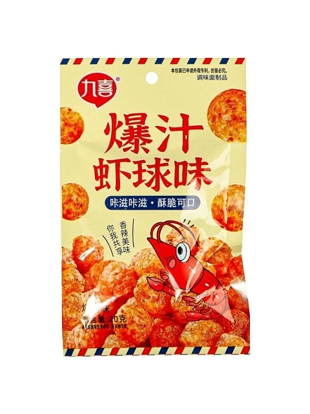 Снек со вкусом жареных креветок Цзюсюси  22г