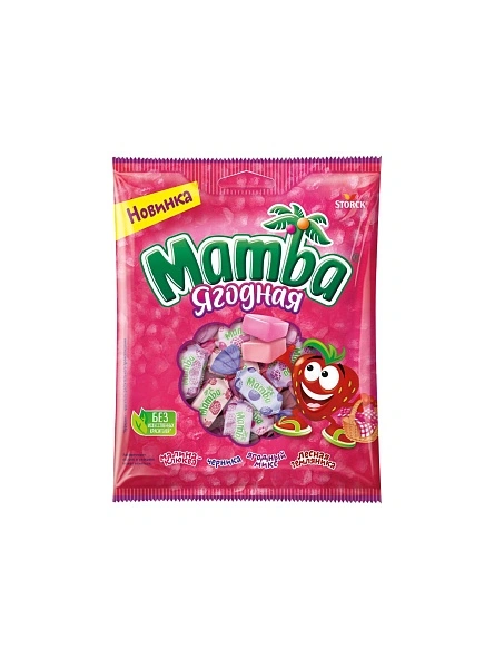 Жевательные конфеты "Mamba ягодная" Ассорти вкусов,70г