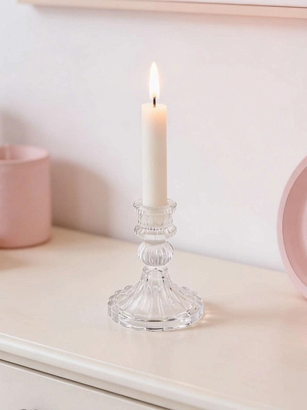 Подсвечник , стекло, 8*10,5 см (PD1090)