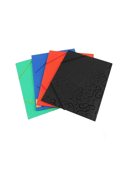 Папка-конверт на резинке, А4, 350 мкрн