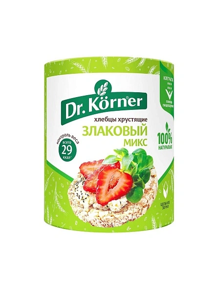 Хлебцы хрустящие «Dr.Korner» «Злаковый микс» 90г