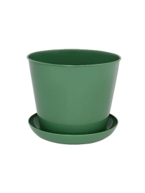 Кашпо круглое 1.2л. с поддоном (МИКС)
