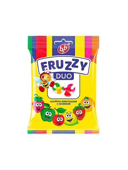 Конфета жев. Fruzzy Duo (микс) 500г