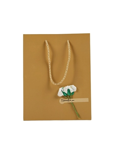 Пакет подарочный "Каллы", 23*18*10 см