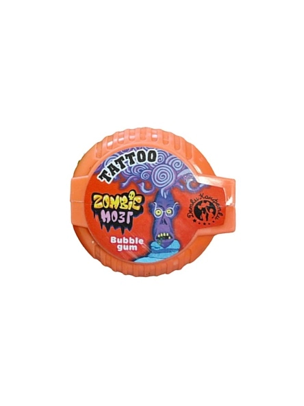 Жевательная  резинка "ZOMBIE МОЗГ" (Ассорти с татуировкой рол) 12г