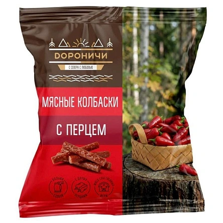 Колбаски  "Мясные с перцем", 50 г