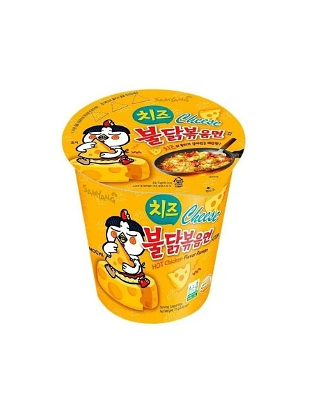 Лапша б/п со вк. кур. и сыра острая Hot chicken flavor ramen cheese 70г