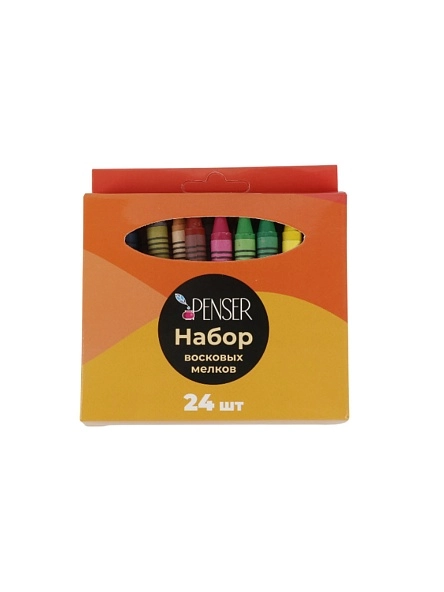 Набор восковых мелков, 24 шт