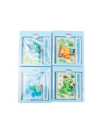 Набор подарочный "Мыслизавр" (ручка+блокнот для записей), микс дизайнов (артикул XRE25070107)