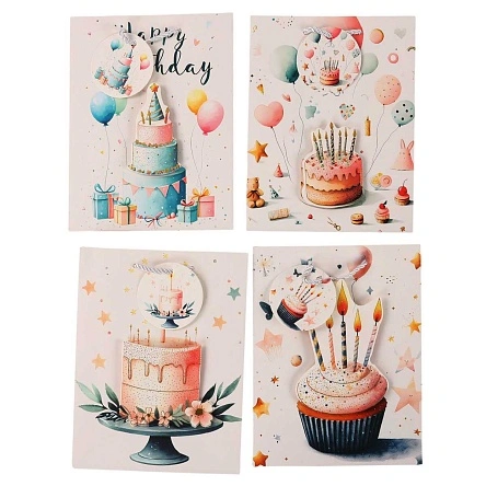Пакет подарочный "Sweet birthday", Fun Party, 26*32*10 см (MO-446)