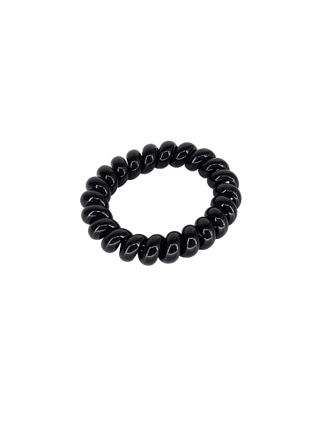 Резинки для волос силиконовые 4шт. "Кокетка - Тоскана", цвет черный