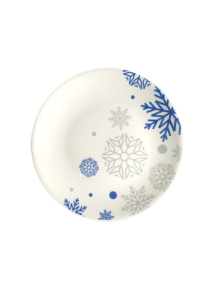 Набор новогодний "Snowfall": кружка 380мл + тарелка d=20см