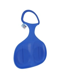 Санки ледянка с ручкой, 57*38*4 см, микс цвета